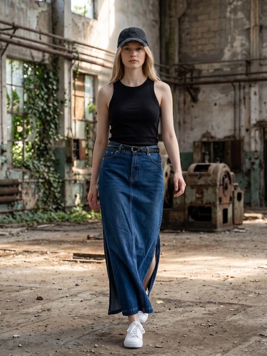 7 For All Mankind Dresses & Skirts - Summer Denim midi skirt size medium - 7 for all Mankind